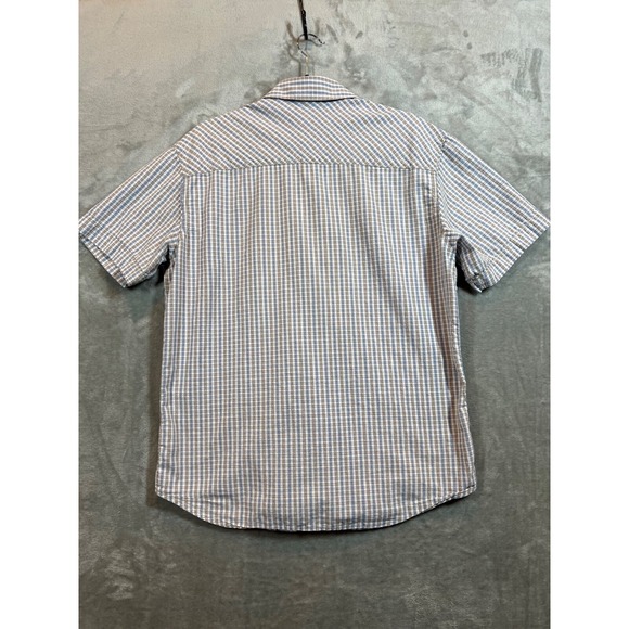 Dukes Plaid Short Sleeve Button Front Shirt Mens Large Western‎ Cowboy - Picture 8 of 10